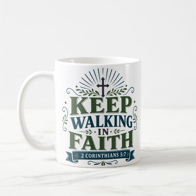 Mug Citation Motivationnelle Continuer à Marcher Dans  (Gauche)