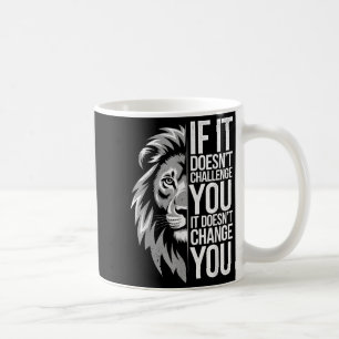 Mug Citation Motivationnelle De L'Esprit Lion Pour L'E