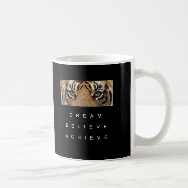 Mug Citation Motivationnelle modèle Moderne Noir Et Bl (Droite)