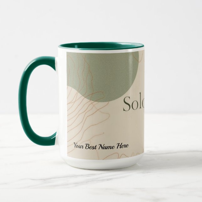 Mug Citation motivationnelle pour l'esthétique de l'en (Gauche)