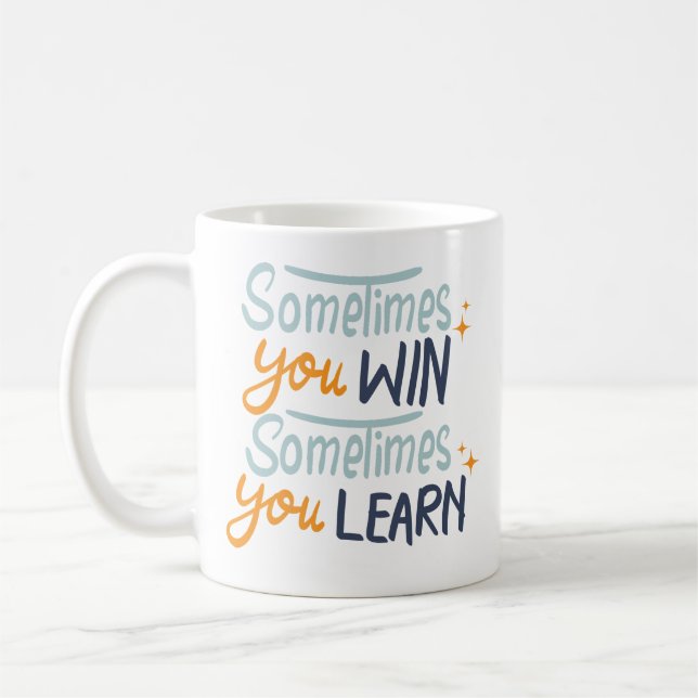 Mug Citation Motivationnelle Simple Typographie manusc (Gauche)