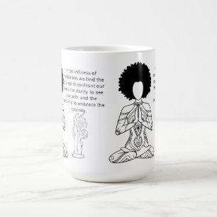 Mug Citation motivée de la méditation de mélanine