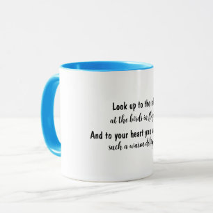 Mug Citation motivée par les oiseaux en vol