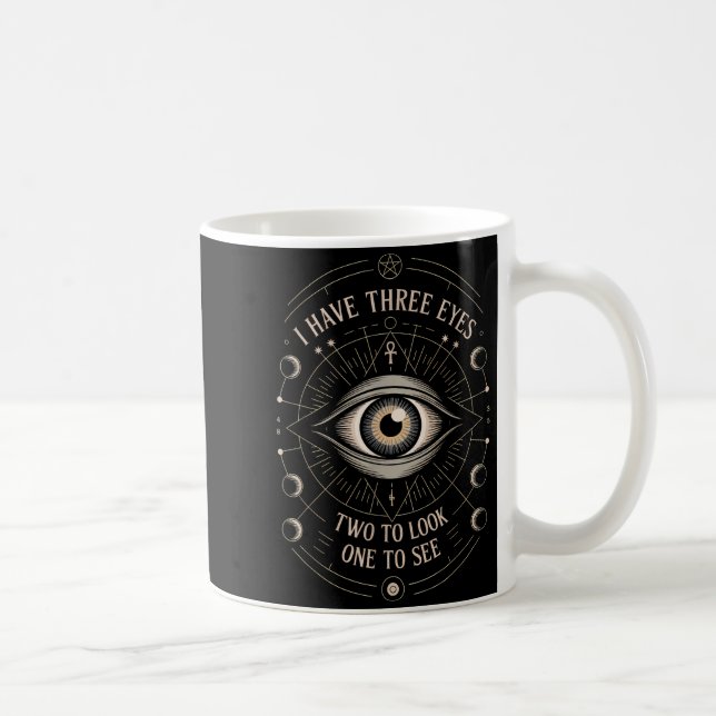 Mug Citation Mystique du Troisième Œil Symbole Cadeau  (Droite)