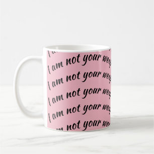 Mug citation noire orpheline je ne suis pas votre repe
