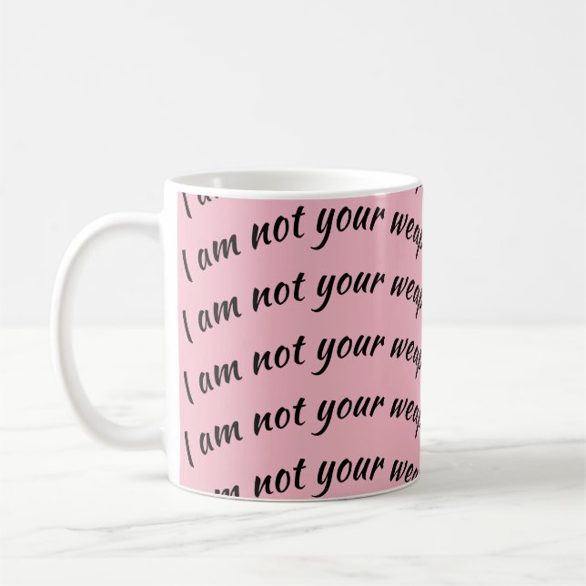 Mug citation noire orpheline je ne suis pas votre repe (Gauche)