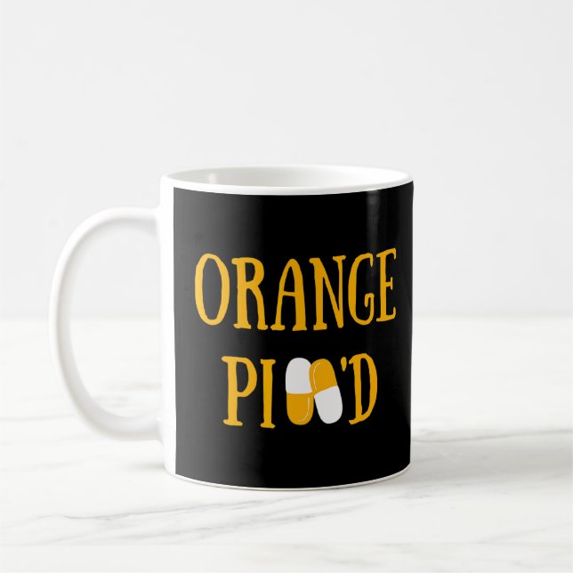 Mug Citation Orange Pilld Stylet écriture manuscrite (Gauche)