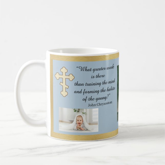 Mug Citation Orthodoxe l Personnaliser l Chrysostom (Gauche)