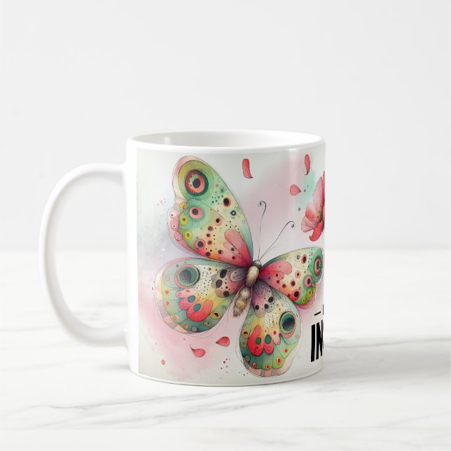 Mug Citation Papillon Inspirante (Gauche)