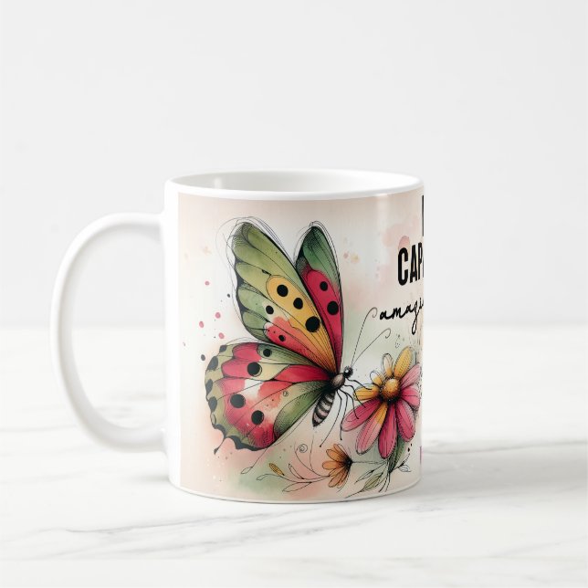 Mug Citation papillon inspirante (Gauche)