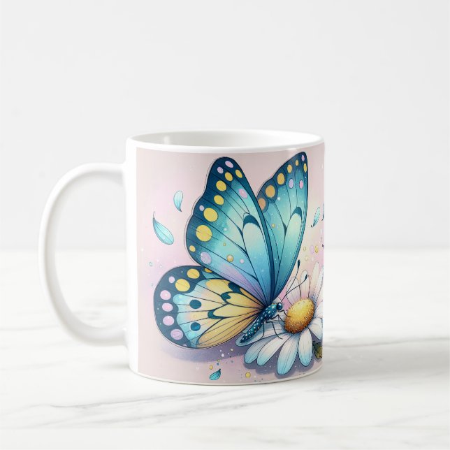 Mug Citation papillon inspirante (Gauche)