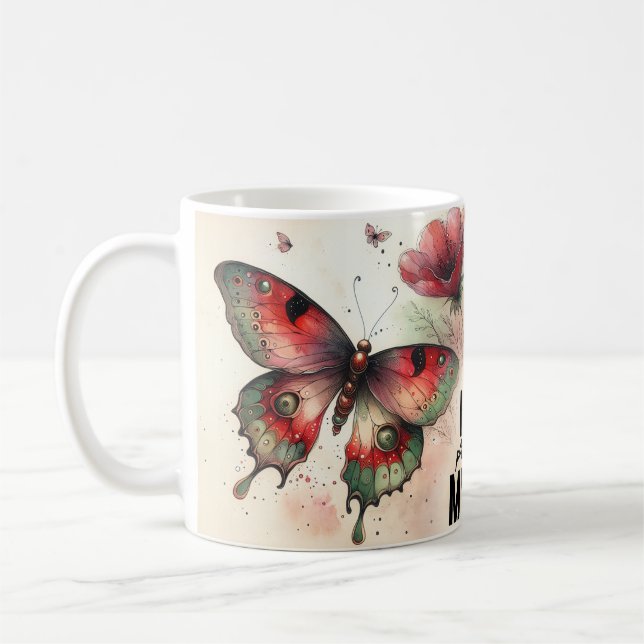 Mug Citation Papillon Inspirante (Gauche)