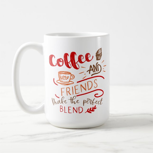 Mug Citation Parfaite Mélange Café et Amis (Gauche)