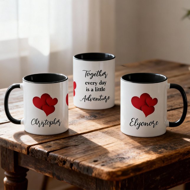 Mug Citation personnalisée d'aventure ensemble chaque  (Créateur téléchargé)