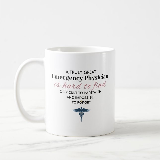 Mug Citation personnalisée pour un excellent médecin d (Gauche)