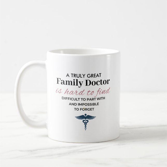 Mug Citation personnalisée pour un excellent médecin d (Gauche)