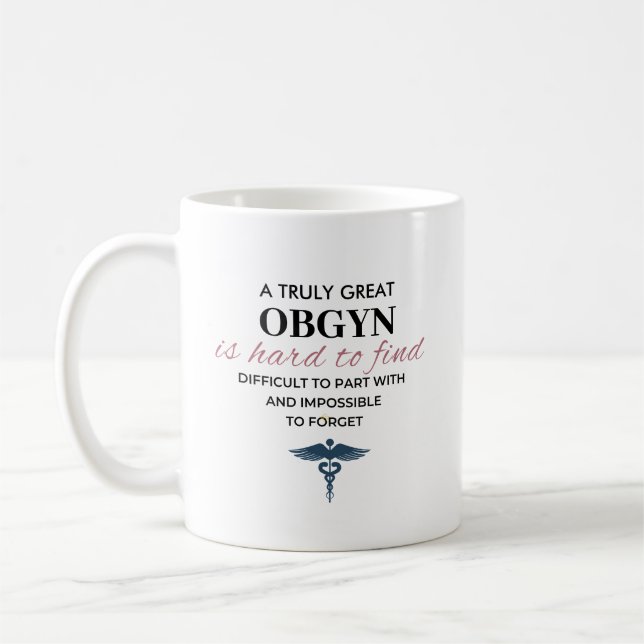 Mug Citation personnalisée pour un excellent OBGYN (Gauche)