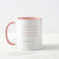 Citation personnalisée rose