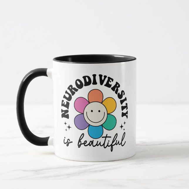 Mug Citation positive d'acceptation de la neurodiversi (Gauche)