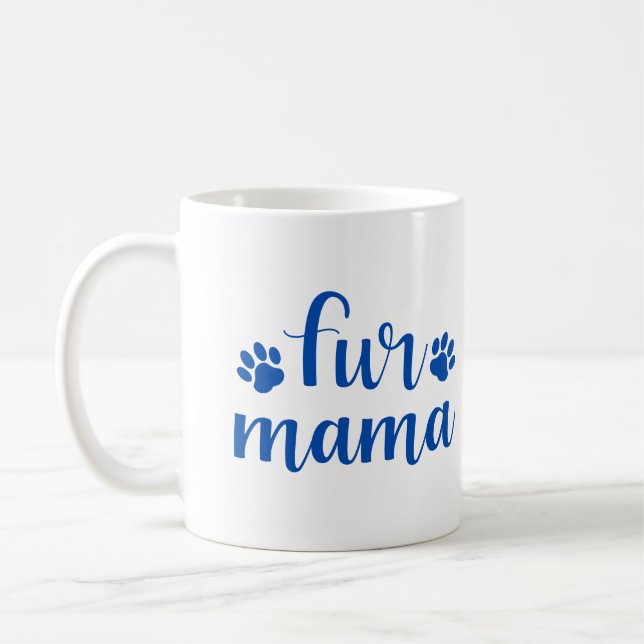 Mug Citation pour animaux de compagnie : Fur Mama - De (Gauche)