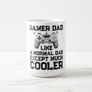 Mug Citation Rétro de Papa Joueur Beaucoup Plus Cool
