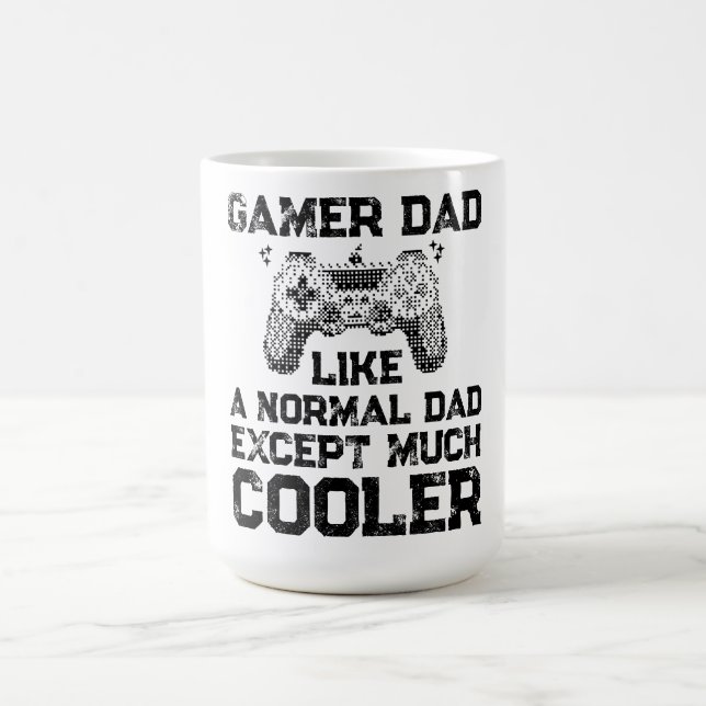 Mug Citation Rétro de Papa Joueur Beaucoup Plus Cool (Centre)