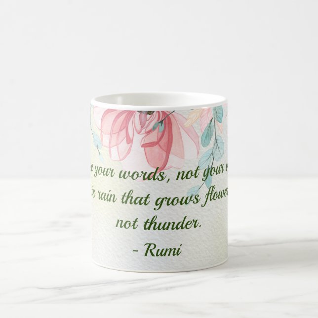 Mug Citation Rumi de la pluie (Centre)