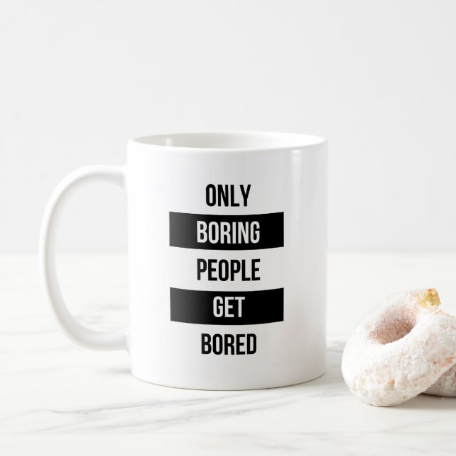 Mug Citation sarcastique audacieuse SEULS les gens enn (Avec donut)