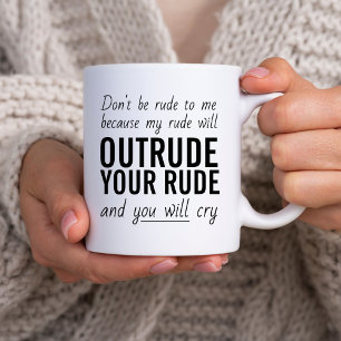 Mug Citation sassy sarcastique ne pas être une typogra