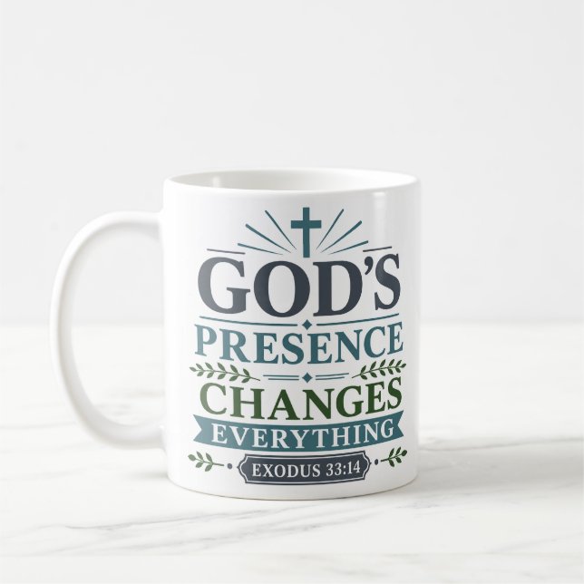 Mug Citation Scripturaire sur la Présence de Dieu Chan (Gauche)