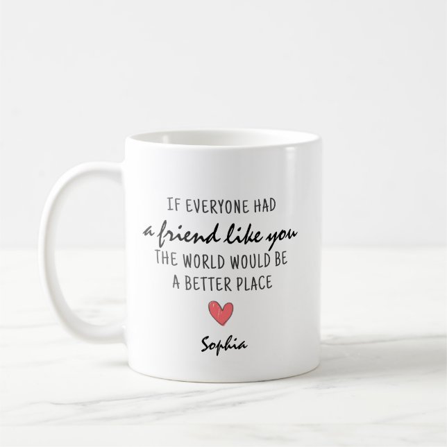 Mug Citation Si tout le monde avait un ami comme vous (Gauche)