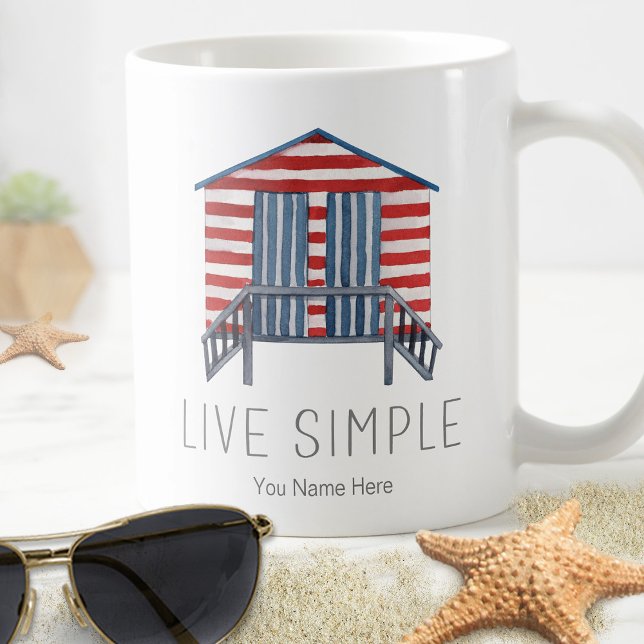 Mug Citation simple en direct Nautique Summer Beach Ca (Créateur téléchargé)
