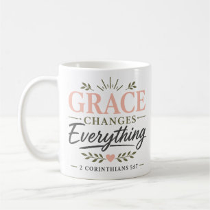 Mug Citation spirituelle audacieuse : La grâce change