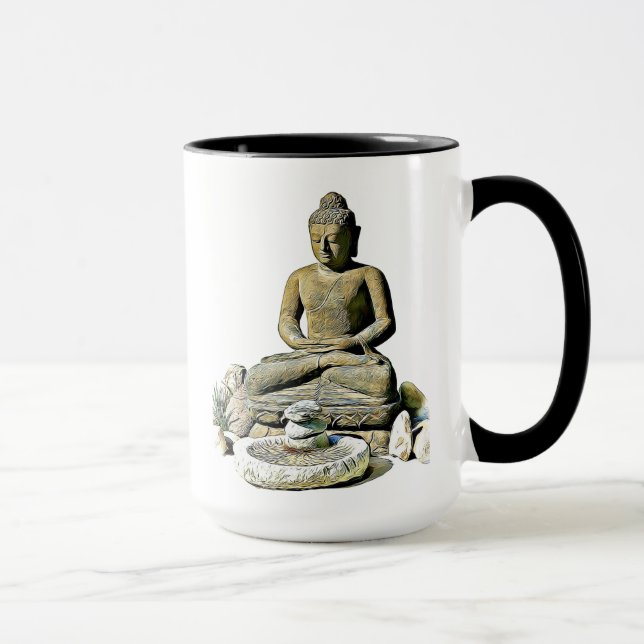 Mug Citation spirituelle d'éclaircissement de zen de (Droite)
