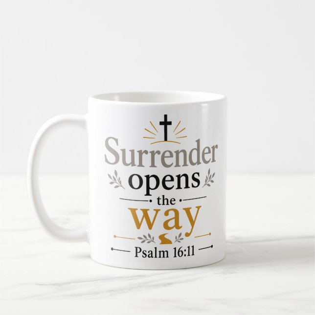 Mug Citation sur la reddition qui ouvre le chemin Accu (Gauche)