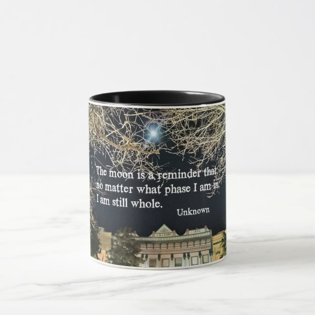 Mug Citation sur la valeur de soi. (Centre)