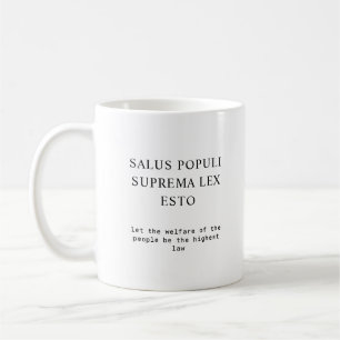 Mug Citation Sur Le Bien-Être Du Peuple En Droit Latin