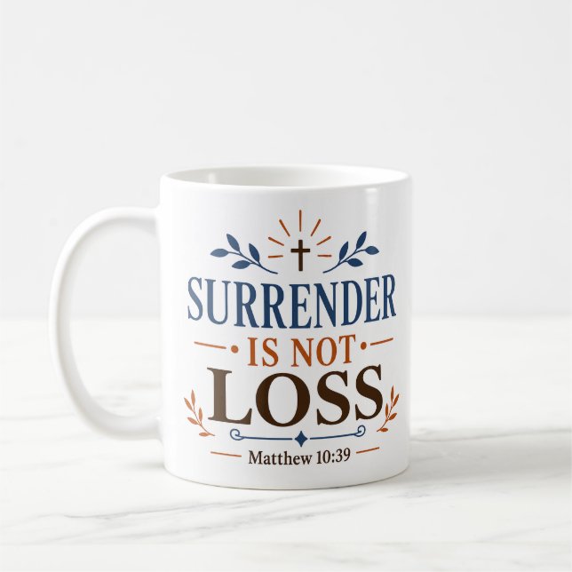 Mug Citation sur le fait que l'abandon n'est pas une p (Gauche)