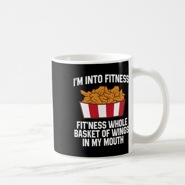 Mug Citation sur les ailes de poulet Chaud Aile Fast F (Droite)