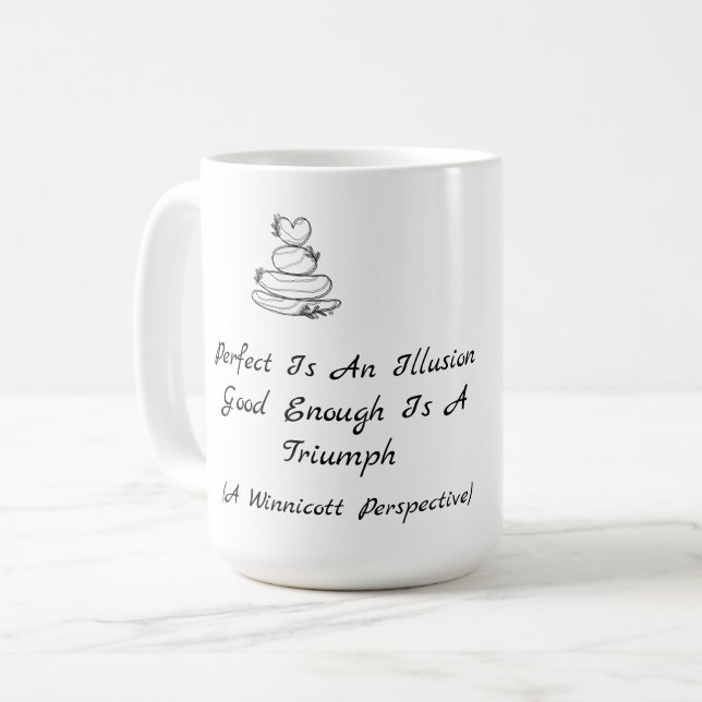 Mug Citation sur l'estime de soi de Winnicott (Devant gauche)