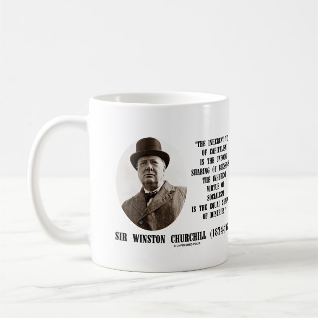 Mug Citation Vertue De Churchill, Vice-Président Du Ca (Gauche)