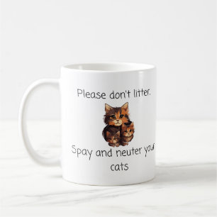 Mug Citation Vet : S'il vous plaît ne pas Litter, Spay