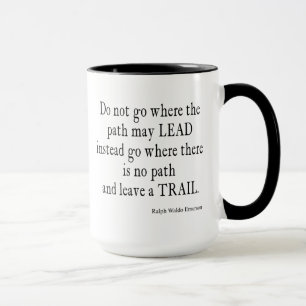Mug Citation Vintage sur le leadership inspiré Emerso