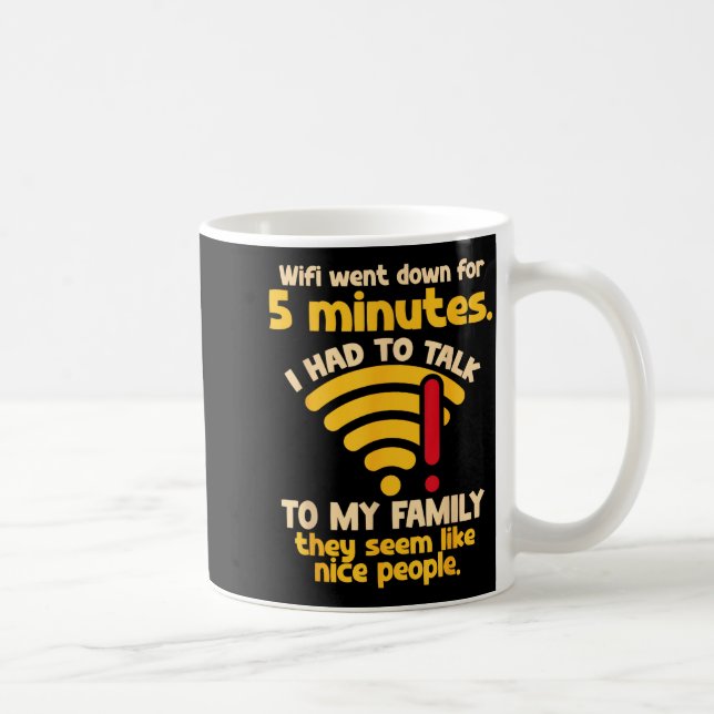 Mug Citation Wifi Drôle A Planté Ordinateur Nerd Pour  (Droite)
