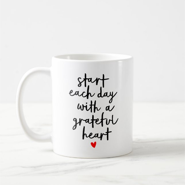 Mug Citations calligraphiées inspirantes pour le début (Gauche)
