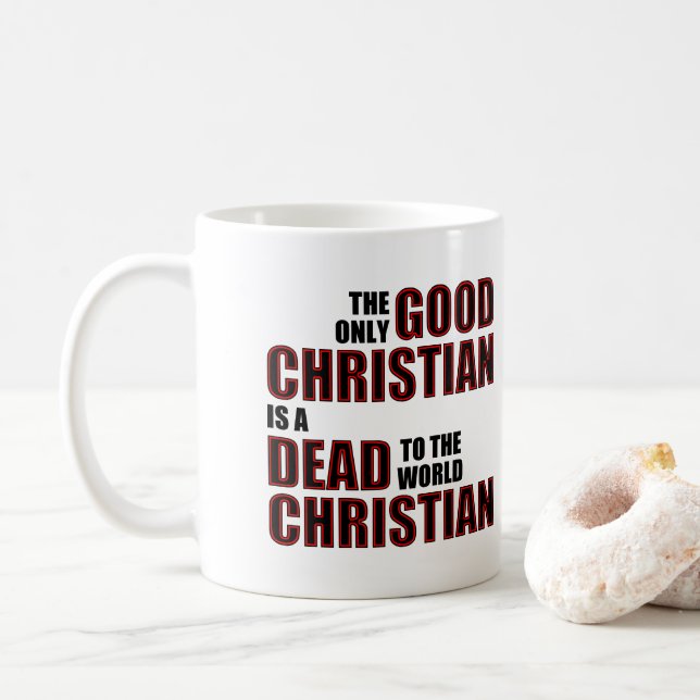 Mug Citations Chrétiennes De Bonne Mort Au Monde (Avec donut)