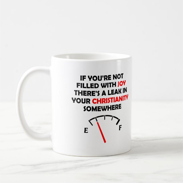 Mug Citations Chrétiennes Remplies de Joie (Gauche)