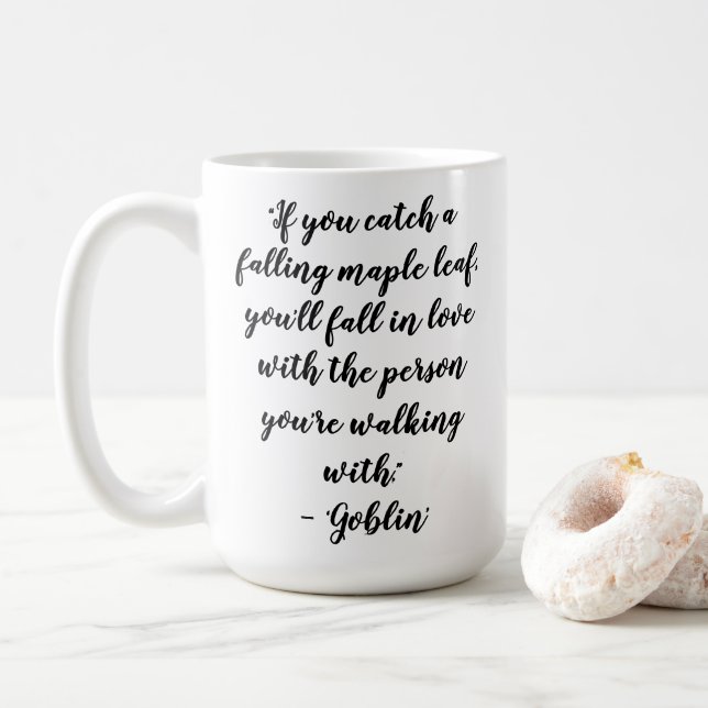 Mug Citations d'amour de Kdrama Goblin (Avec donut)