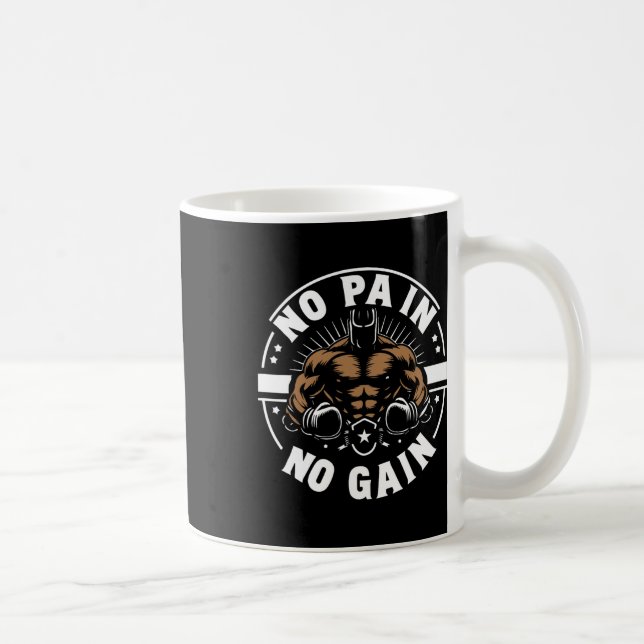 Mug Citations De Boxer Pas De Douleur Pas De Gain Sign (Droite)