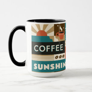 Mug Citations de café coloré